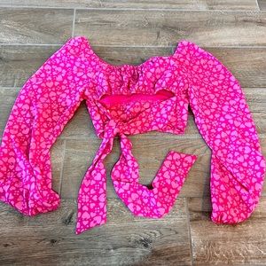 Madden NYC PINK Heart Top Size XS